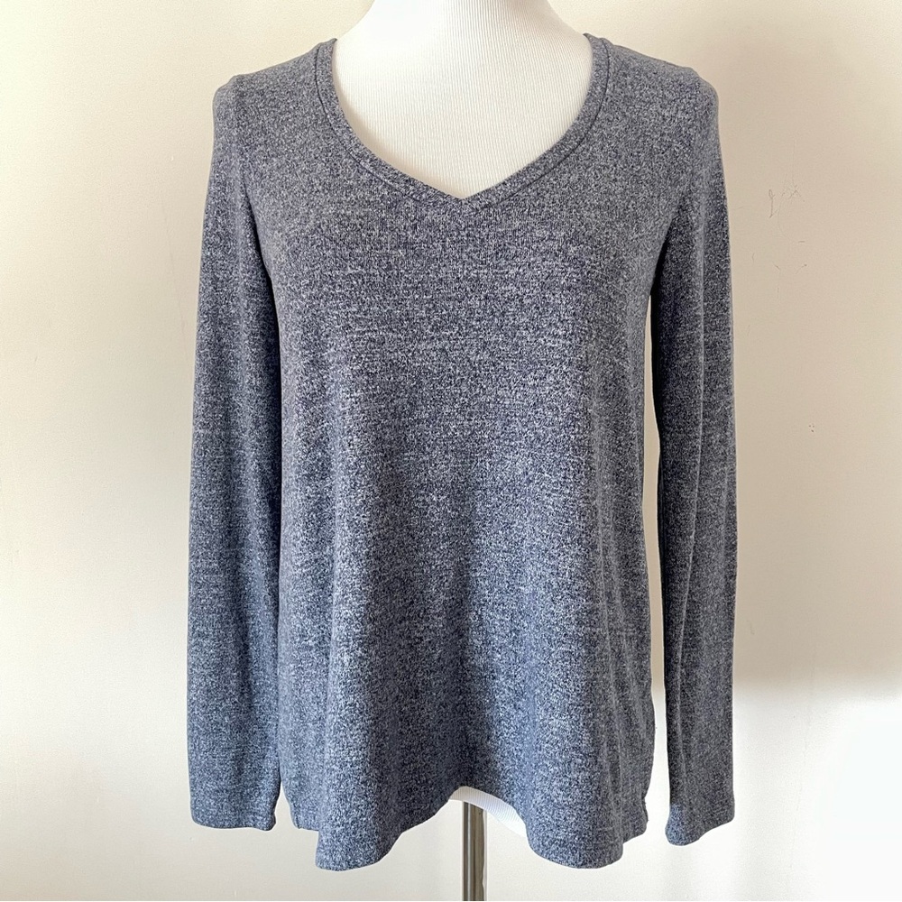 American Eagle Soft and Sexy Plush Women's Blue V-Neck Top Size Medium